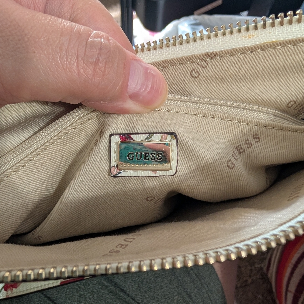 GUESS Floral Crossbody Bag - White and Red - Picture 7 of 7